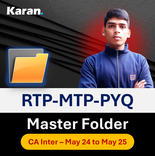 CA Inter RTP-MTP-PYQ Master Folder | RTP, MTP &PYQ of May 2024 to May 2025 | CA Inter all PYQ | ICAI MTP, RTP, PYQ